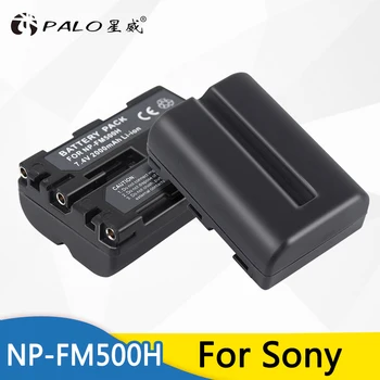 PALO 2ks 2000mAh NP-FM500H NP FM500H Batérie pre Kamery Sony A57 A58 A65 A77 A99 A550 A560 A580 Batérie NP-FM500H