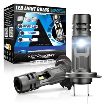 NOVSIGHT N58 H7 LED Reflektor 1:1 Mini Veľkosť Svetlomet 60W 12000LM 6500K Auto Lampy Super Svetlé Plug and Play Auto Žiarovky Svetlometu