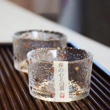 Japonský Kladivo Vzor Sklo Pohár Čínskej Kung-Fu Čaj, Pohár Vína, Whisky Nápojom Hrnček na Espresso Kávu Drinkware Tepelne-odolné Poháre