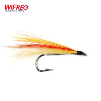10PCS Wifreo 8# Streamer Mickey Finn Streamer Lietať Oranžová, Žltá Rybárske Návnad