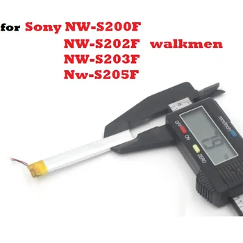 Nová Batéria pre Sony Walkmen NW-S200F S202F S203F S204F S205F MP3 3,7 V Li-Polymer Lithium Polymérová Nabíjateľná Akumulátor