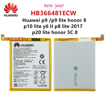 2021 Rok 100% Pôvodnej Huawei HB366481ECW Batériu Pre HUAWEI p9 /p9 lite česť 8 p10 lite y6 II p8 lite 2017 p20 lite česť 5C