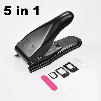 5 in 1 Multifunkčné Dual Micro Sim Kartu Ostrenie rezného Nástroja Vhodné Pre iPhone Nano XIAO samsung huawei mobilný telefón
