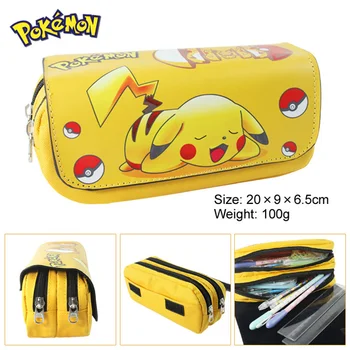Pokémon Pikachu Peračník Veľkú Kapacitu Peračník Kawaii Školy Pero Prípade Dodávky Ceruzka Taška Box Puzdro Na Písacie Potreby, Hračky Darček