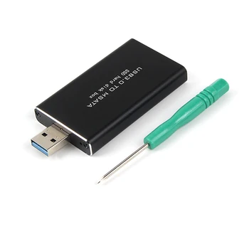 MSATA na USB 5Gbps USB 3.0 rozhraním mSATA SSD Krytu USB3.0 mSATA Prípade Pevného Disku Adaptér M2 SSD Externý HDD Mobile Box HDD Prípade