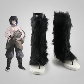 Anime Démon Vrah Kimetsu č Yaiba Hashibira Inosuke cosplay obuv na zákazku