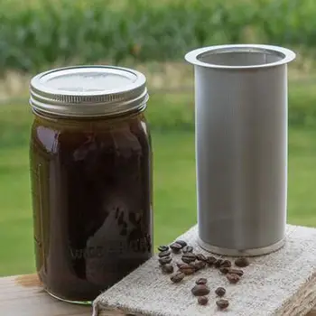 Z nehrdzavejúcej Ocele keramickej nádoby Studené Pivo, kávovar a Ľadový Čaj Infuser Voľné Listový Čaj Oka Filter Nečistôt Opakovane