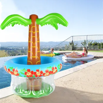 Nafukovacie Palma Chladič Cooler pre Pool Party Slúžiace Bar Ľad, Zásobník Nápoj Držiteľ Vonkajší GRIL Piknik Luau Party Havajská Párty