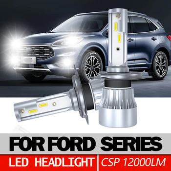 H4 H7 LED Svetlomety, H11 H1 H13 9005 9006 Auto Turbo Žiarovky Pre Ford EcoSport Okraji Uniknúť C-Max F-150 Fusion Focus Býk Fiesta