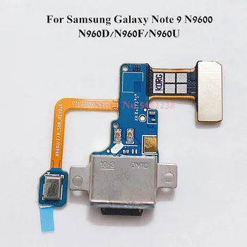 Originálne USB Nabíjací Port Flex Kábel Pre Samsung Galaxy Note9 SM-N9600 N960D/F/U USB Konektor Nabíjačky Rada Nabíjací Dock Konektor