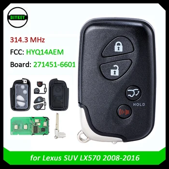 DIYKEY 4 Tlačidlá Proxmity Vzdialené Inteligentné príveskom pre Lexus SUV LX570 2008-2016 FCC ID: HYQ14AEM Rada 271451-6601 89904-60A00