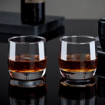 Kreatívne Crystal Whisky Sklo Jednoduchosť Transparentné Hrubé Dno Víno, Poháre Na KTV Bar Club Vodka Škótskej Alkohol Darček Pre Muža