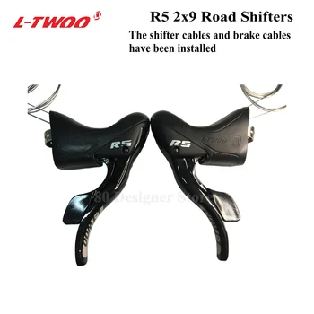LTWOO R5 2x9 rýchlosť Cestných Radiacej Páky Brzdové Cestné Bicykle Kompatibilný pre Shimano 18s Menič, brzdové káble sú zahrnuté