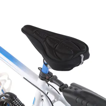 3D Soft Požičovňa Sedlo Kryt MTB Horský Bicykel Bicykel Sedlo Silikónový Gél Hubky Vankúš Pribrala Pohodlie Ultra Soft Pad