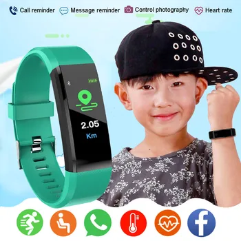Silikónové Deti Smart Hodinky Deti Smartwatch Fitness Tracker Pre Chlapcov, Dievčatá Smart Hodiny Športové Nepremokavé Dieťa Smart-Hodinky