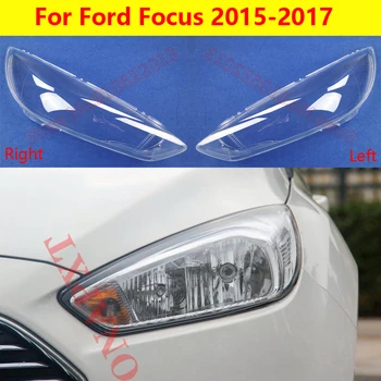 Auto Svetlo Čiapky Transparentné Lampshades Lampa Shell Predné Objektív Svetlometov Svetlomety Kryt Pre Ford Focus 2015-2017