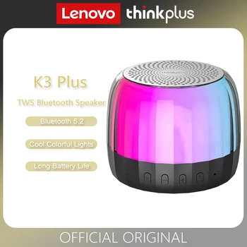 Originálne Lenovo K3 Plus, Bluetooth, Reproduktor hi-fi 3D Stereo Vonkajší RGB Svetlo Hudba priestorov ý zvuk Basov Ý Mini Prenosné