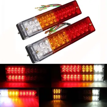 2 ks 20 LED Auto zadné Svetlo Zadné Svetlá prípojné Vozidlo, Náklad 12V Osvetlenie Zadnej Časti signalizačná kontrolka zadné Svetlo Montáž Nepremokavé