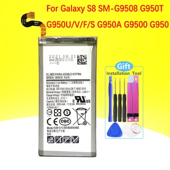 Nové EB-BG950ABE EB-BG950ABA Batérie Pre Samsung Galaxy S8 SM-G9508 G950T G950U/V/F/S G950A G9500 G950