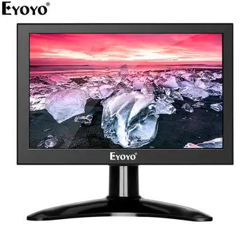 Eyoyo EM07H 7 Palcový Mini IPS, 1 280 x 800 LCD Monitor PC Obrazovky Počítača, HDMI priemyselnej Bezpečnosti Displej S VGA AV BNC