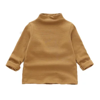 Jeseň dieťa T-Shirts Roztomilý dlhý Rukáv Turtleneck Oblečenie, topy Bežné Unisex Dieťa Batoľa Oblečenie Pre Deti Kostým