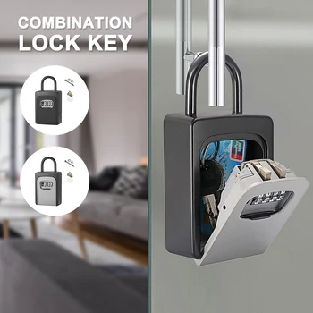 Kombinácia Kľúča Na Uzamknutie Robustný Key Lock Poľa Zadajte Trezor Robustný Resettable Kód, 4-Miestne Kombináciu Kláves Skladovanie Prenosné Zámok Box