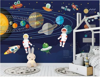 Vlastné nástenné 3d foto tapety Raketa priestoru astronaut dekorácie maľovanie obrazu 3d nástenné maľby, tapety na steny, 3 d