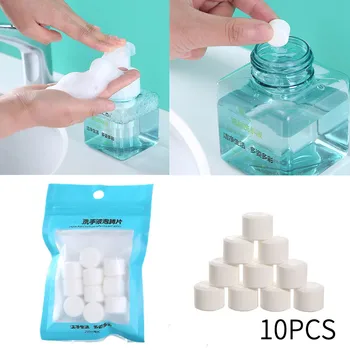 10Pcs Okamžité Ručné Umývanie Pena DIY Prírodné Foaming Hand Sanitizer Šumivých Tabliet Antibakteriálne Dezinfekčné Tablety na Čistenie
