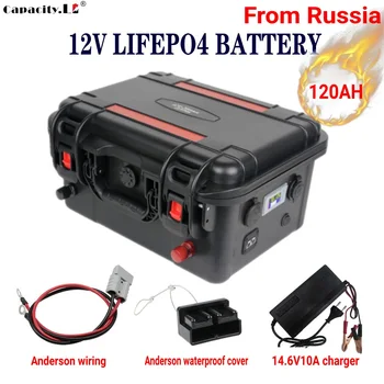 12V100ah Lifepo4 batérie 200ah Power bank Nabíjateľná batéria s BMS pre RV Outdoor Camping Invertor Solárne batérie Motora