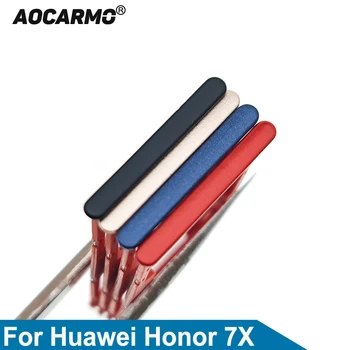 Aocarmo SD MicroSD Držiteľ Nano Sim Kartu Slot Pre Huawei Honor 7X Náhradné Diely