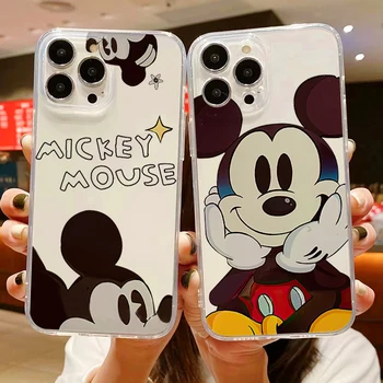 Disney Mickey Cartoon Funda Telefón puzdro Pre iPhone 11 13 12 Pro Max 12 13 Mini X XR XS MAX SE 2020 7 8 6s Plus ShockProof Shell