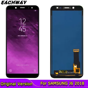 Pre SAMSUNG Galaxy J6 2018 Lcd J600 J600F LCD Displej dotykový displej Full Montáž Náhradných Dielov Pre Samsung J6 2018 displej