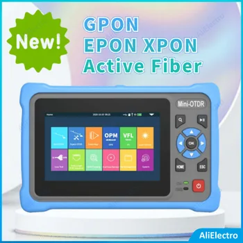 GPON EPON XPON Mini Optického Reflektometra VFL OLS OPM Aktívnych Vlákien Testovanie OTDR Live FibreTest Prípade Mapu Ethernet Tester 1610nm