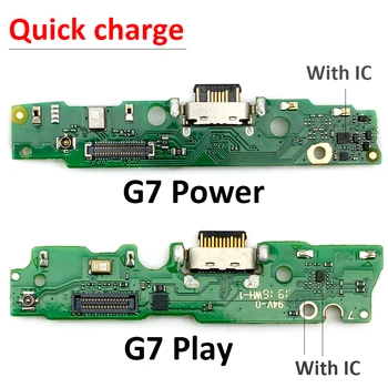 USB Nabíjací Dock Konektor Nabíjacieho Portu Mikrofón Flex Kábel Pre Motorola Moto G7 Výkon / G7 Hrať Náhradné Diely