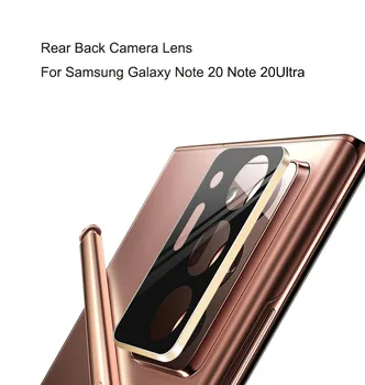 Tvrdené Sklo Zadné zadný Fotoaparát, Objektív Samsung Galaxy Note 20 Poznámka 20Ultra S Kovovým Rámom Krúžok Ochranné Diely