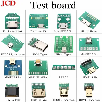PCB Dosky Adaptér Converter Nabíjací Dok Flex Test Repair Tool pre iPhone 5 5 6 Typ C 3.1 USB 3.0 2.0/kompatibilný s HDMI