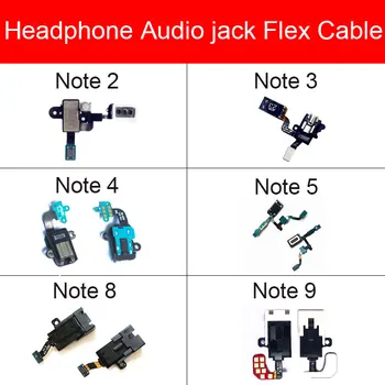 Audio Jack Flex Kábel Pre Samsung Galaxy Note 2 3 4 5 6 8 9 Slúchadlá Slúchadlá Port Flex Páse S Nástrojmi Opravu, Náhradné Diely