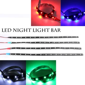 15 LED SMD 3528 Flexibilné Nepremokavé, Ľahké Pásy Zelená/Modrá/Červená/Biela Osvetlenie pre automobily Nákladné automobily Motocykle Gril Dekorácie