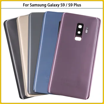 Nový Samsung Galaxy S9 G960 G960F S9 Plus G965F Batérie Zadný Kryt 3D Sklenený Panel Zadné Dvere Bývanie Prípade Objektív Fotoaparátu Nahradiť