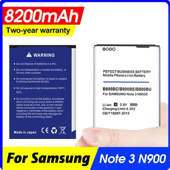 8200mah B800BC B800BE B800BU Batérie pre Samsung Galaxy Note 3 N9000 N9005 N900a N900 N9002 N9009 N9006 N9008 S N9008v