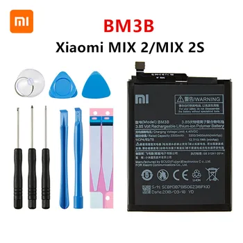 Xiao mi 100% Pôvodnej BM3B 3300mAh Batérie Pre Xiao Mi MIX-2 /MIX 2S BM3B Vysokej Kvality Telefón Náhradné Batérie +Nástroje