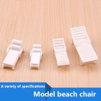 DIY ručný mikro model piesku materiál krajinnej scény kresle balkón vonkajšie pláž stoličky