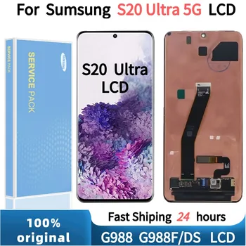 Pôvodné AMOLED Pre Samsung Galaxy S20 ultra Lcd G988/988F Displej Dotykový Displej Digitalizátorom. Montáž Pre Samsung S20u Opravy Dielov