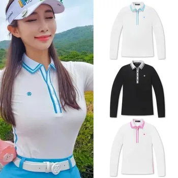 Golf tričko ženy polo s dlhým rukávom golfové oblečenie Letné G0057