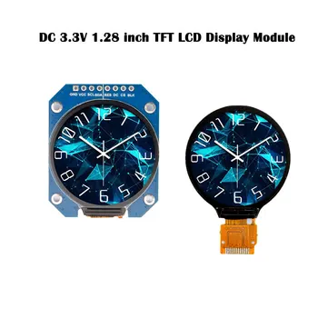 TFT Displej, 1.28 Palcový TFT LCD Displej Modul Kolo RGB 240*240 GC9A01 Ovládač 4 Drôtu SPI Rozhranie 240x240 PCB Pre Arduino