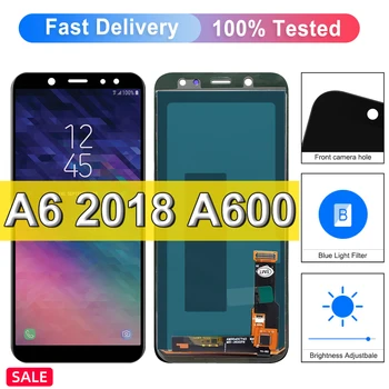 Displej Pre SAMSUNG Galaxy A6 2018 A600 LCD Displej Dotykový Displej Digitalizátorom. Montáž Náhradný Diel Pre SAMSUNG A6 A600F A600FN