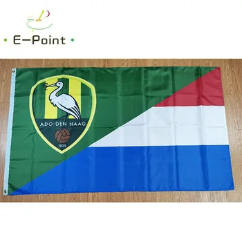 Polovica ADO Den Haagu Pol Holandsko Vlajka 60x90cm 90x150cm Dekorácie Banner pre dom a Záhradu