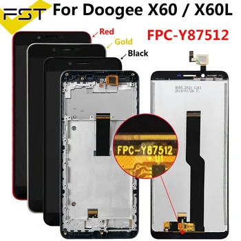 Pre Doogee X60L LCD Displej Dotykovej Obrazovky na Obrazovke Digitalizátorom. Montáž Nahradenie 5.5 palcový pre doogee x60 lcd displej, senzor