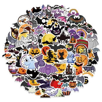 10/30/50PCS Halloween Bat Ghost Graffiti Nepremokavé Nálepky Tvorivé Osobnosti Dekoratívny Pohár Skateboard RefrigeratorWholesale