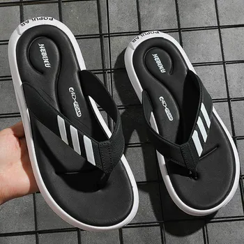 Coslony papuče mužov letné plážové sandále mens flip flops gumy listov pre mužov vonkajší človek ploché topánky luxusné papuče prúžok